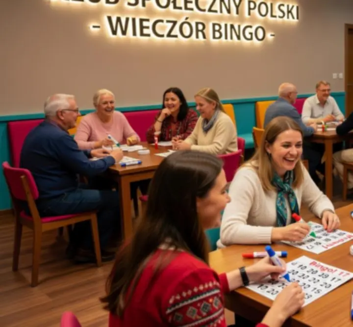 Radosna atmosfera podczas wieczoru bingo w klubie Petoventra